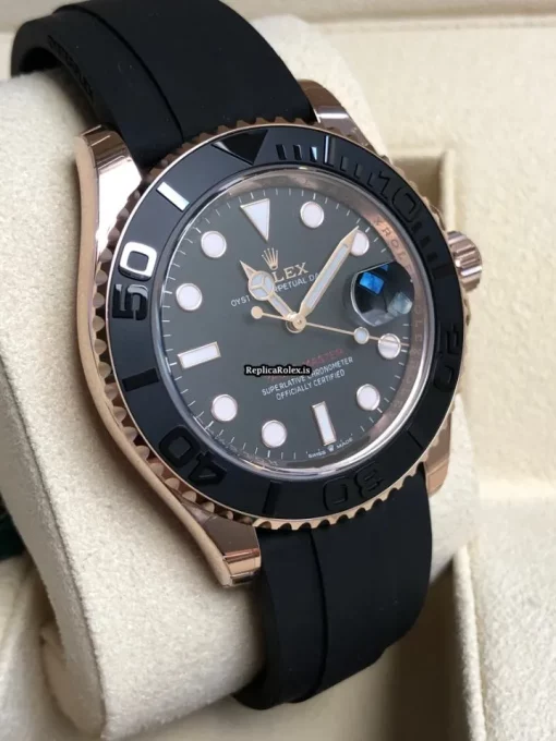 Durable Replica Rolex Yacht-master 40 126655 Caliber 3235 Automatic Movement 40mm Rose Gold Case Mens/unisex Watch - Image 5