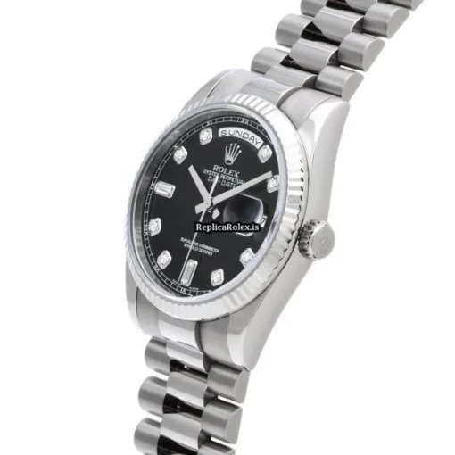 Unique Knockoff Rolex Day-date 36 118239a Caliber 3155 Automatic Movement 36mm White Gold Case Watch - Image 2