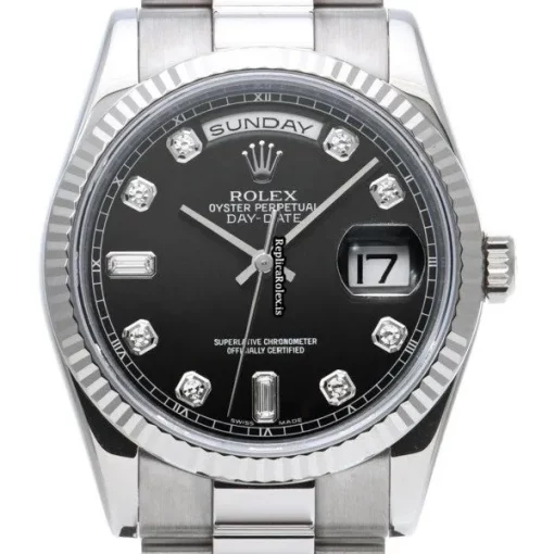 Unique Knockoff Rolex Day-date 36 118239a Caliber 3155 Automatic Movement 36mm White Gold Case Watch - Image 6