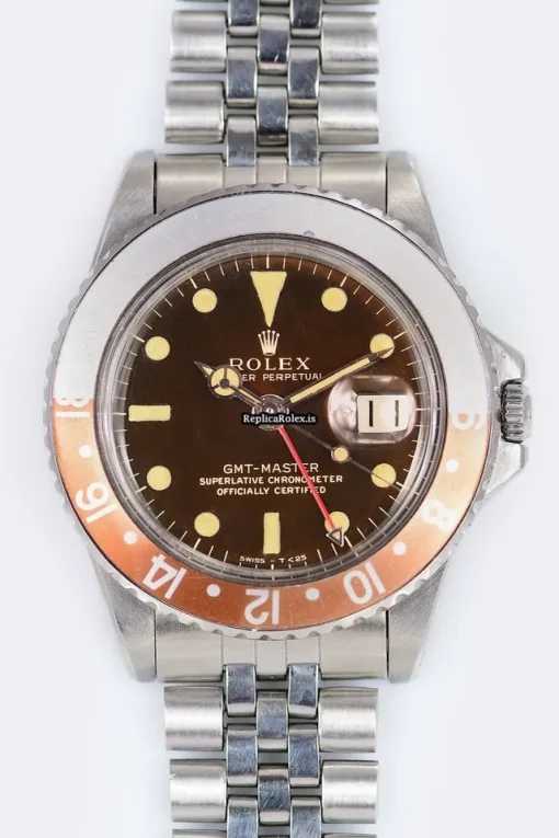 Quality Replica Rolex Gmt-master 1675 Caliber 1570 Automatic Movement 40mm Steel Case Mens/unisex Watch