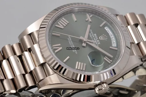 Amazing Replica Rolex Day-date 40 228239 Automatic Movement 41mm White Gold Case Watch - Image 7