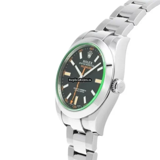 Beautiful Replicas Rolex Milgauss 116400gv Caliber 3131 Automatic Movement 40mm Steel Case Watch - Image 2