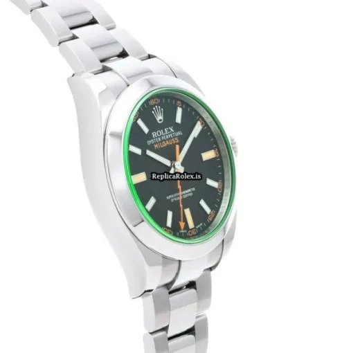 Beautiful Replicas Rolex Milgauss 116400gv Caliber 3131 Automatic Movement 40mm Steel Case Watch - Image 3