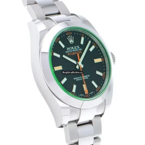 Wonderful Replica Rolex Milgauss 116400gv Caliber 3131 Automatic Movement 40mm Steel Case Watch - Image 3