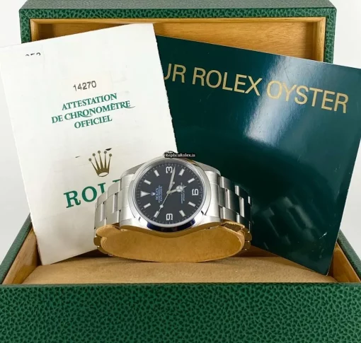Fabulous Replica Rolex Explorer 14270 Caliber 3000 Automatic Movement 36x43mm Steel Case Mens/unisex Watch - Image 2