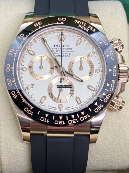 Amazing Replica Rolex Daytona 116515ln Caliber 4130 Automatic Movement 40mm Rose Gold Case Mens/unisex Watch