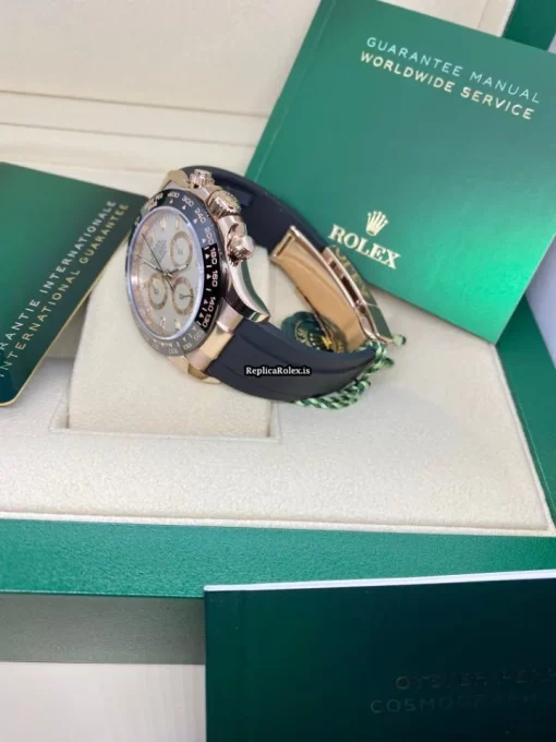 Amazing Replica Rolex Daytona 116515ln Caliber 4130 Automatic Movement 40mm Rose Gold Case Mens/unisex Watch - Image 8