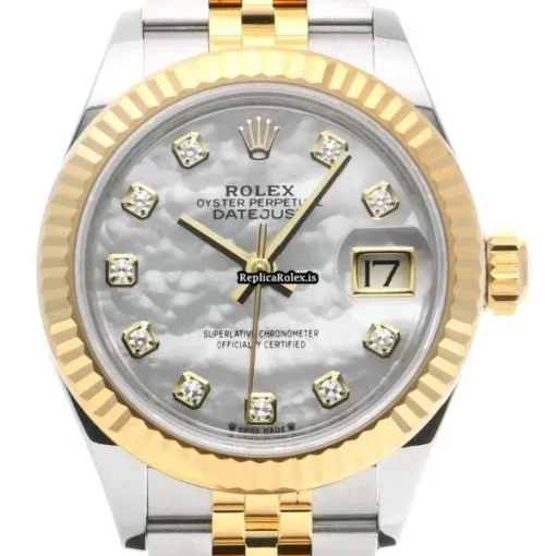 Great Replica Rolex Lady-datejust 279173ng Caliber 2236 Automatic Movement 28mm Steel Case Womens Watch - Image 6