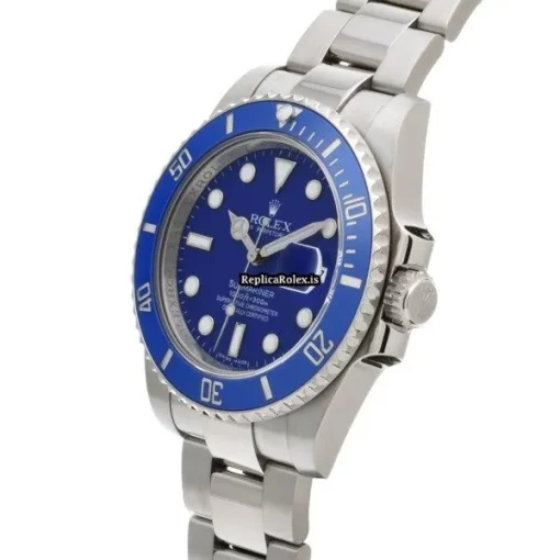 Fabulous Imitation Rolex Submariner Date 116619lb Caliber 3135 Automatic Movement 40mm White Gold Case Watch - Image 2