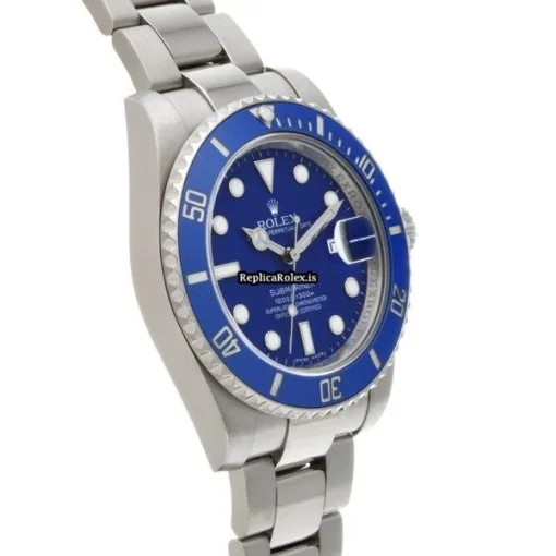 Fabulous Imitation Rolex Submariner Date 116619lb Caliber 3135 Automatic Movement 40mm White Gold Case Watch - Image 3