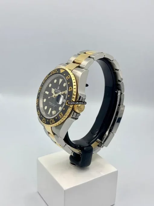 Mind-boggling Clone Rolex Gmt-master II 116713ln Caliber 3186 Automatic Movement 40mm Gold/steel Case Mens/unisex Watch - Image 4