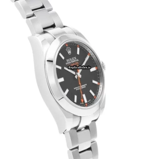 Superb Replicas Rolex Milgauss 116400 Caliber 3131 Automatic Movement 40mm Steel Case Watch - Image 3