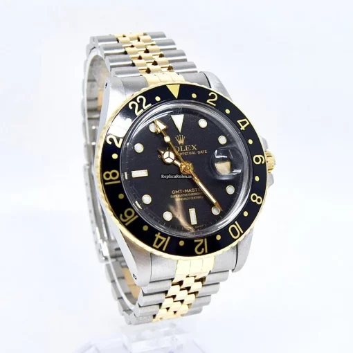 Excellent Replica Rolex Gmt-master 16753 Caliber 3075 Automatic Movement 40mm Gold/steel Case Mens/unisex Watch - Image 3