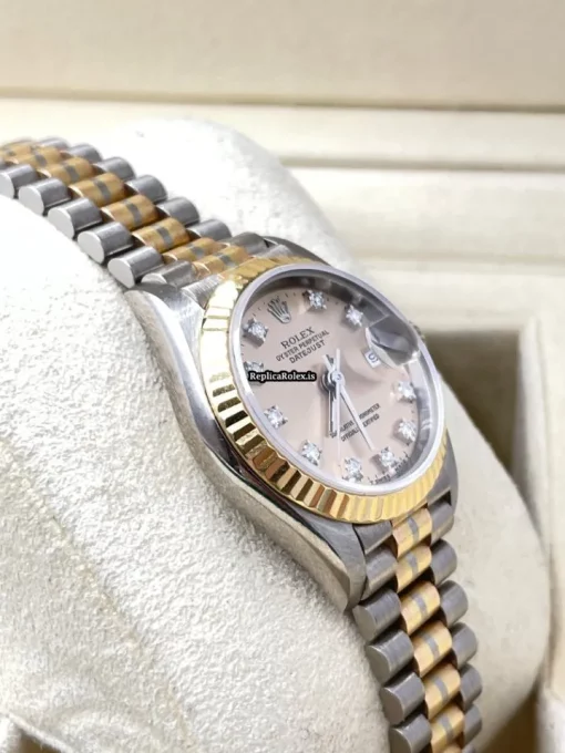 Good Fake Rolex Lady-datejust 69179b Automatic Movement White Gold Case Womens Watch - Image 3