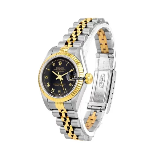 Design Replica Rolex Lady-datejust 69173 Automatic Movement 26mm Gold/steel Case Womens Watch - Image 2