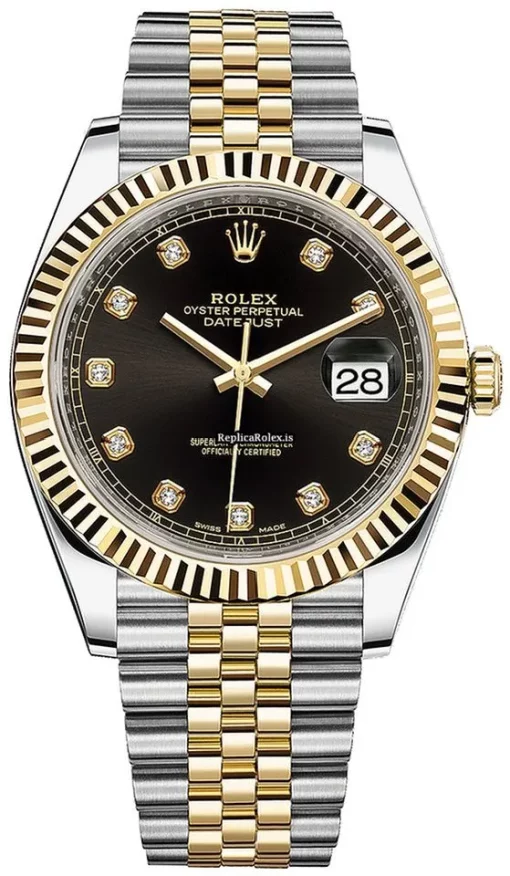 Superb Fake Rolex Datejust 126333-0006 Caliber 3235 Automatic Movement 41mm Gold/steel Case Mens/unisex Watch