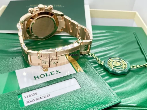 Great Fake Rolex Daytona Caliber 4130 Automatic Movement 40mm Rose Gold Case Mens/unisex Watch - Image 9