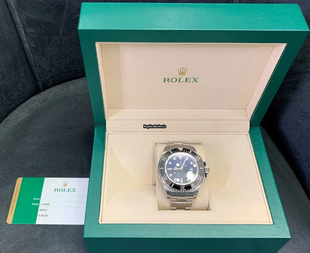 Beautiful Fake Rolex Sea-dweller Deepsea 116660 Caliber 3135 Automatic Movement 44mm Steel Case Mens/unisex Watch - Image 7