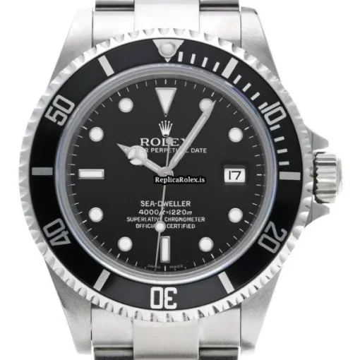 Reliable Replica Rolex Sea-dweller 4000 16600 Caliber 3135 Automatic Movement 40mm Steel Case Watch - Image 6