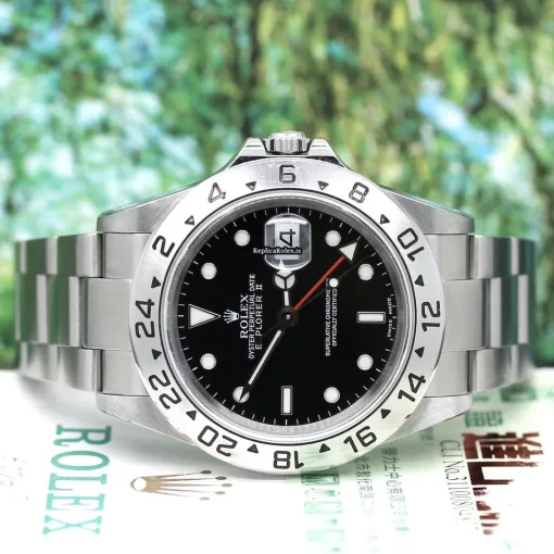 Wholesale Replica Rolex Explorer II 16570 Caliber 3185 Automatic Movement 40x47mm Steel Case Mens/unisex Watch - Image 2