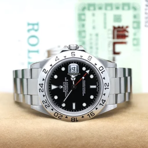 Wholesale Replica Rolex Explorer II 16570 Caliber 3185 Automatic Movement 40x47mm Steel Case Mens/unisex Watch - Image 5