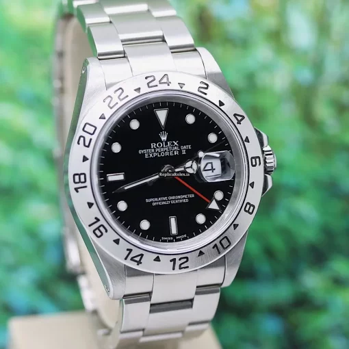 Wholesale Replica Rolex Explorer II 16570 Caliber 3185 Automatic Movement 40x47mm Steel Case Mens/unisex Watch - Image 7