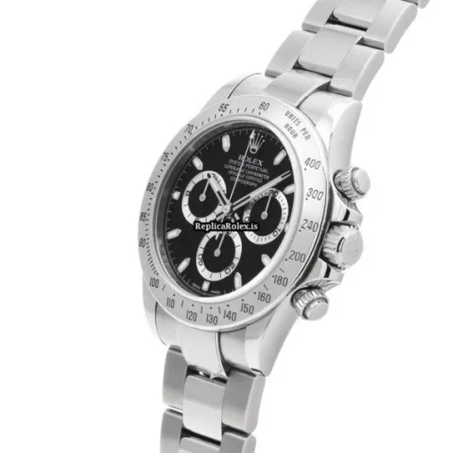 Amazing Replicas Rolex Daytona 116520 Caliber 4130 Automatic Movement 40mm Steel Case Watch - Image 2
