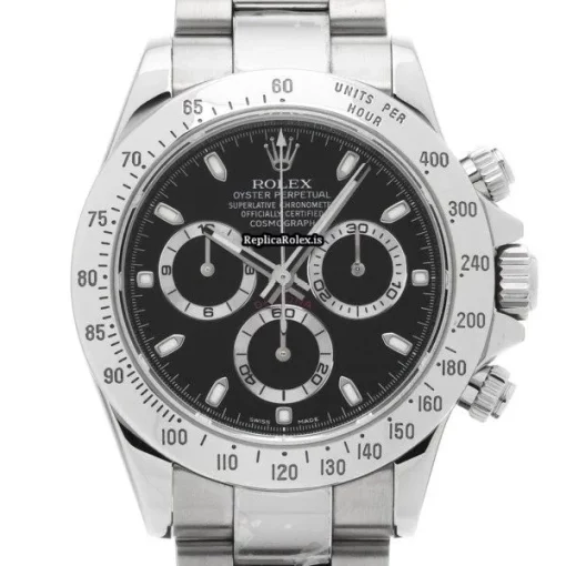 Amazing Replicas Rolex Daytona 116520 Caliber 4130 Automatic Movement 40mm Steel Case Watch - Image 6