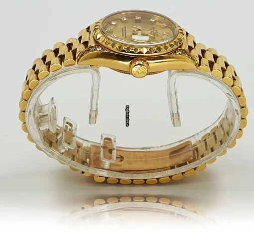 Perfect Replica Rolex Lady-datejust 69188 Automatic Movement 26mm Yellow Gold Case Womens Watch - Image 5