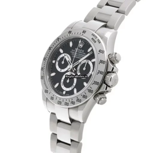 Incredible Replicas Rolex Daytona 116520 Caliber 4130 Automatic Movement 40mm Steel Case Watch - Image 2