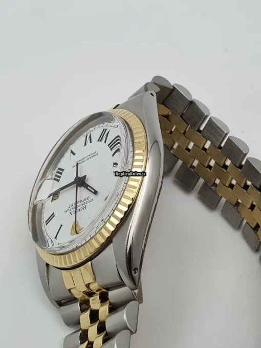Excellent Replica Rolex Datejust 1601 Caliber 1570 Automatic Movement 36mm Gold/steel Case Mens/unisex Watch - Image 11