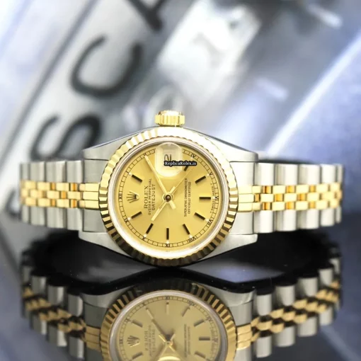 Wonderful Replica Rolex Lady-datejust 69173 Caliber 2135 Automatic Movement 26mm Steel Case Womens Watch - Image 2