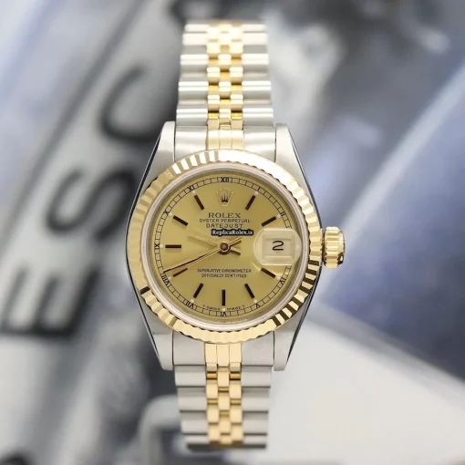 Wonderful Replica Rolex Lady-datejust 69173 Caliber 2135 Automatic Movement 26mm Steel Case Womens Watch - Image 3