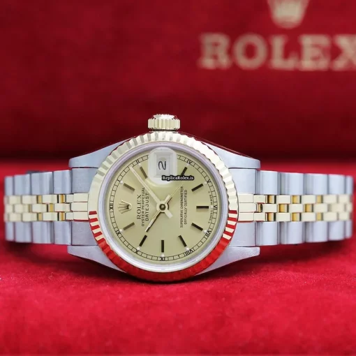 Wonderful Replica Rolex Lady-datejust 69173 Caliber 2135 Automatic Movement 26mm Steel Case Womens Watch - Image 6