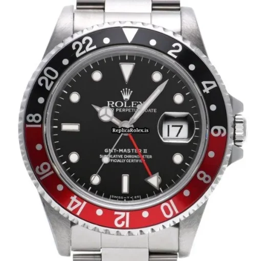 Cool Replica Rolex Gmt-master II 16710 Caliber 3185 Automatic Movement 40mm Steel Case Watch - Image 6