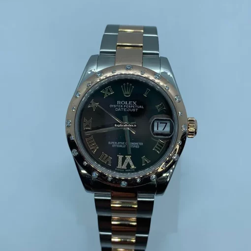 Ideal Imitation Rolex Lady-datejust 178341 Caliber 2235 Automatic Movement 31mm Gold/steel Case Womens Watch