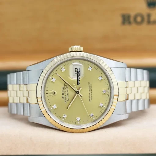 Mind-boggling Fake Rolex Datejust 16233 Caliber 3135 Automatic Movement 36mm Steel Case Mens/unisex Watch - Image 2