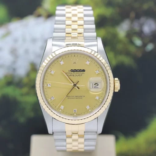 Mind-boggling Fake Rolex Datejust 16233 Caliber 3135 Automatic Movement 36mm Steel Case Mens/unisex Watch - Image 3