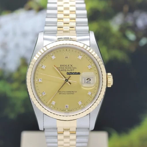 Mind-boggling Fake Rolex Datejust 16233 Caliber 3135 Automatic Movement 36mm Steel Case Mens/unisex Watch - Image 4