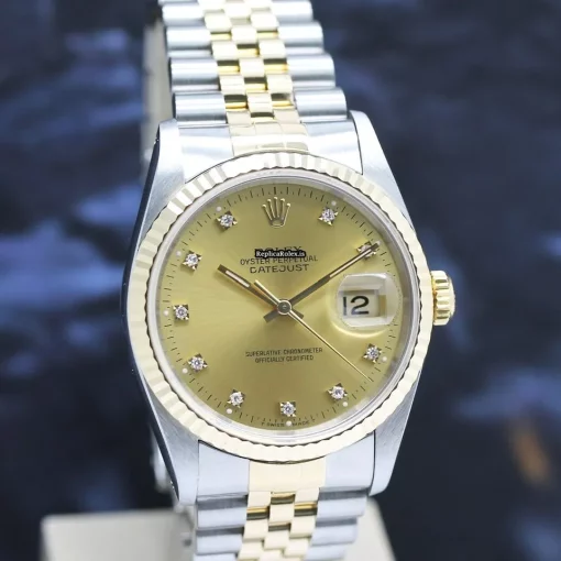 Mind-boggling Fake Rolex Datejust 16233 Caliber 3135 Automatic Movement 36mm Steel Case Mens/unisex Watch - Image 7