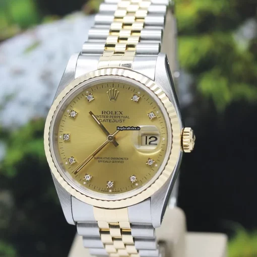 Mind-boggling Fake Rolex Datejust 16233 Caliber 3135 Automatic Movement 36mm Steel Case Mens/unisex Watch - Image 9