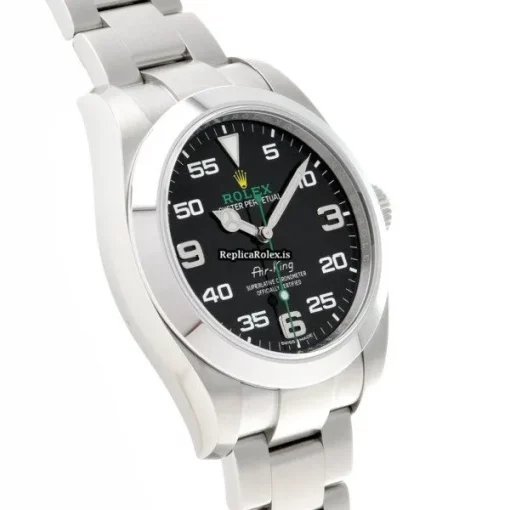 Luxury Replica Rolex Air King 116900 Caliber 3131 Automatic Movement 40mm Steel Case Watch - Image 3