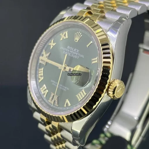 Reliable Fakes Rolex Datejust 126233 Caliber 3235 Automatic Movement 36mm Gold/steel Case Mens/unisex Watch - Image 4
