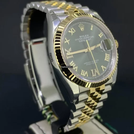 Reliable Fakes Rolex Datejust 126233 Caliber 3235 Automatic Movement 36mm Gold/steel Case Mens/unisex Watch - Image 5