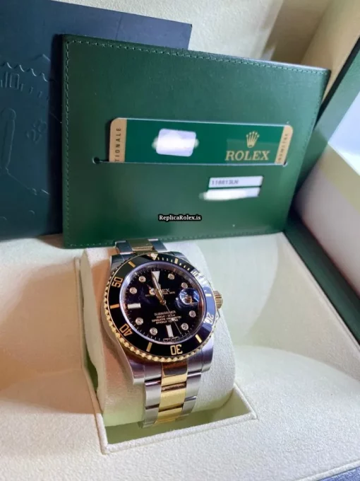 Cheap Fakes Rolex Submariner Date 116613ln Caliber 3135 Automatic Movement 40mm Gold/steel Case Mens/unisex Watch - Image 2