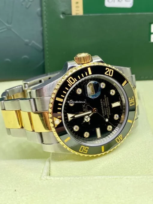 Cheap Fakes Rolex Submariner Date 116613ln Caliber 3135 Automatic Movement 40mm Gold/steel Case Mens/unisex Watch - Image 4