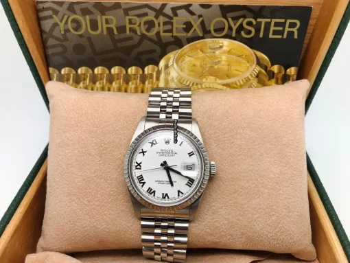 Offering Imitation Rolex Datejust 16030 Caliber 3035 Automatic Movement 36x44mm Steel Case Mens/unisex Watch - Image 13