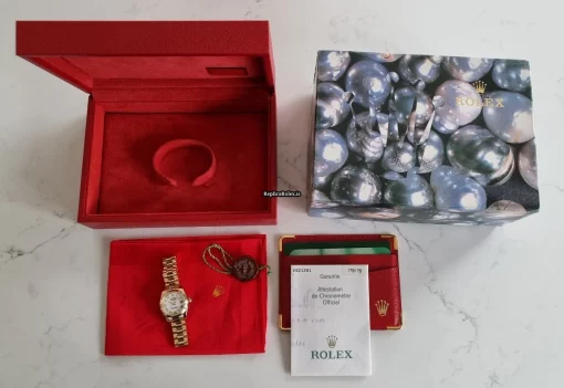 Affordable Replica Rolex Lady-datejust 179178 Caliber 2235 Automatic Movement 26mm Yellow Gold Case Womens Watch - Image 6
