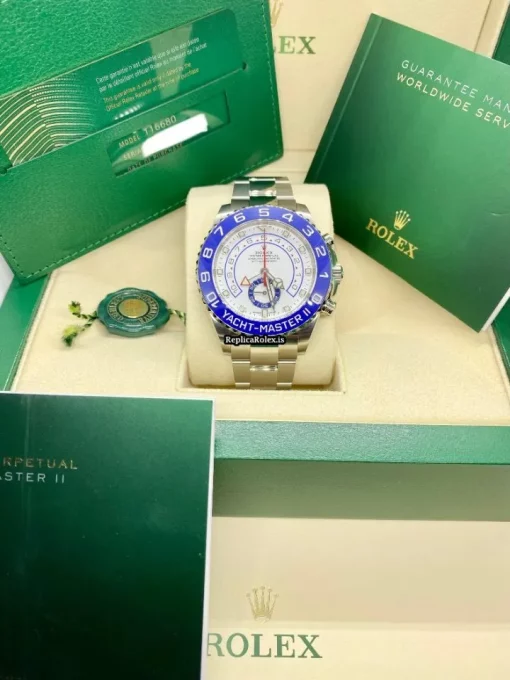 Terrific Replica Rolex Yacht-master II 116680 Caliber 4161 Automatic Movement 44mm Steel Case Mens/unisex Watch
