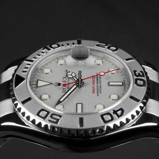 Epic Fake Rolex Yacht-master 168622 Automatic Movement 35mm Steel Case Womens Watch - Image 10